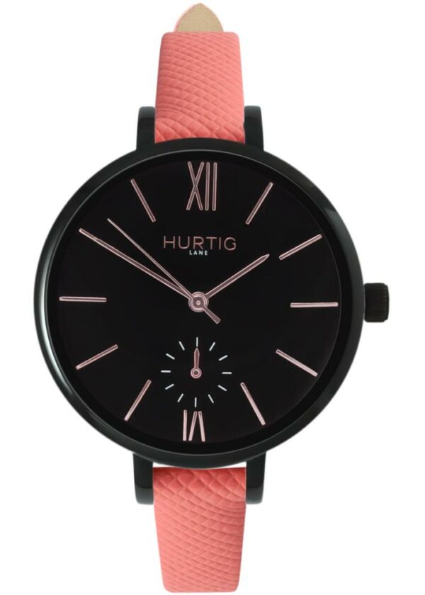 Woman's Amalfi Petite Collection // Black, Black & Coral