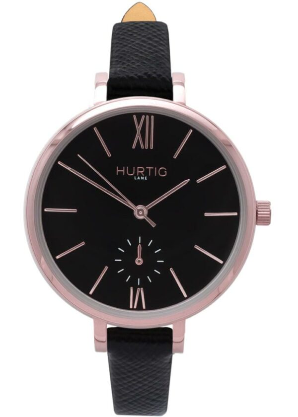 Woman's Amalfi Petite Collection // Rose Gold, Black & Black