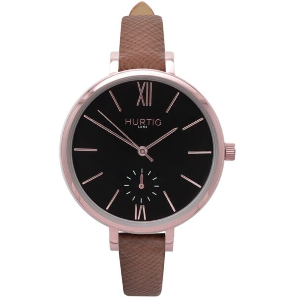 Woman's Amalfi Petite Collection // Rose Gold, Black & Tan