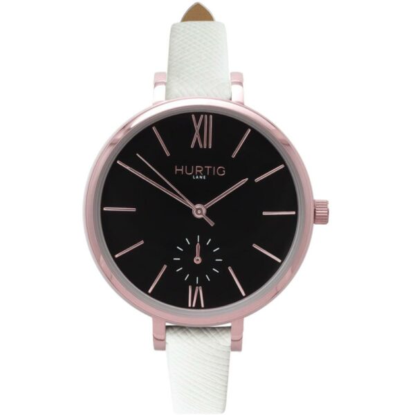 Woman's Amalfi Petite Collection // Rose Gold, Black & White