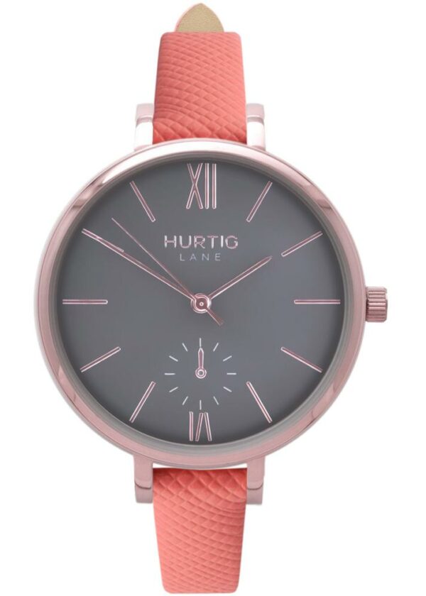 Woman's Amalfi Petite Collection // Rose Gold, Grey & Coral