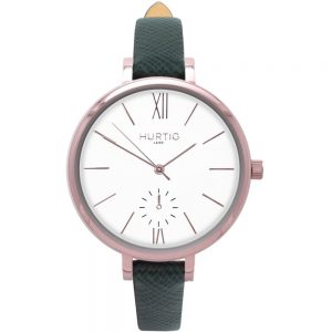 Woman's Amalfi Petite Collection // Rose Gold, White & Green