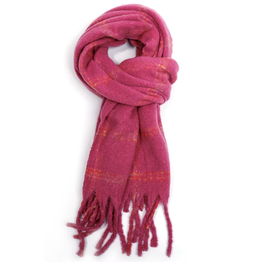 pink scarf