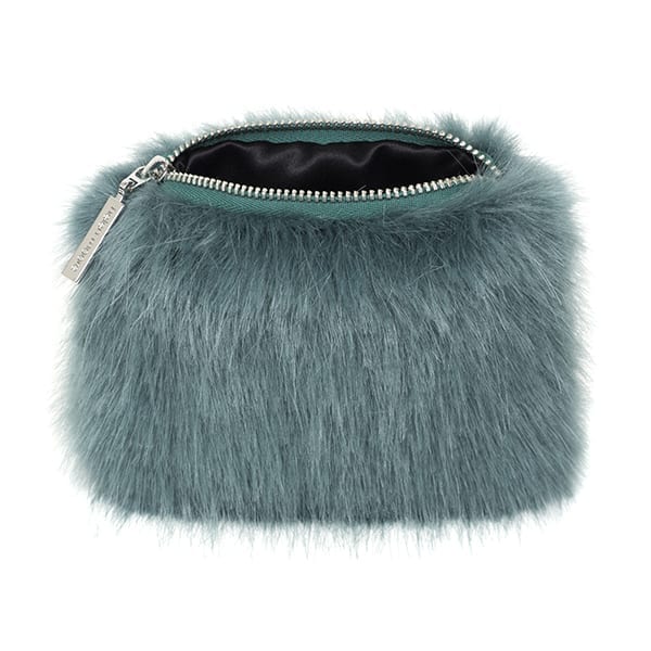faux fur coin purse