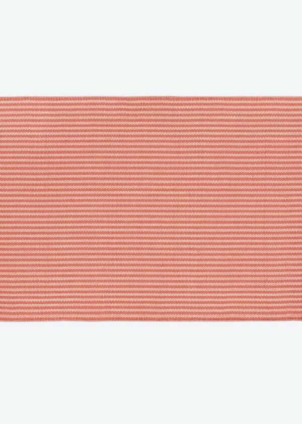 Coral Polperro Stripe Rug