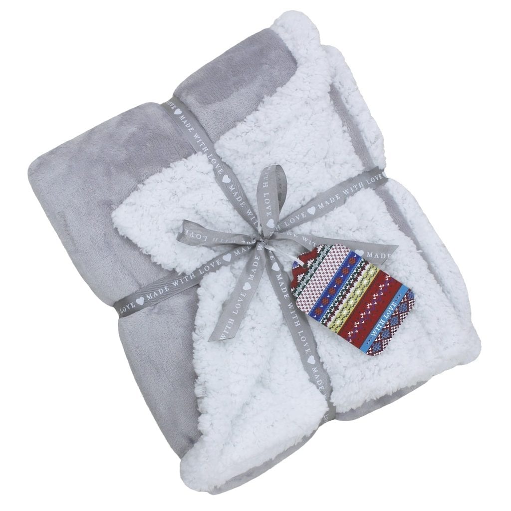 Lux Sherpa Grey Throw Lux Sherpa Throw Grey Throw Wool free