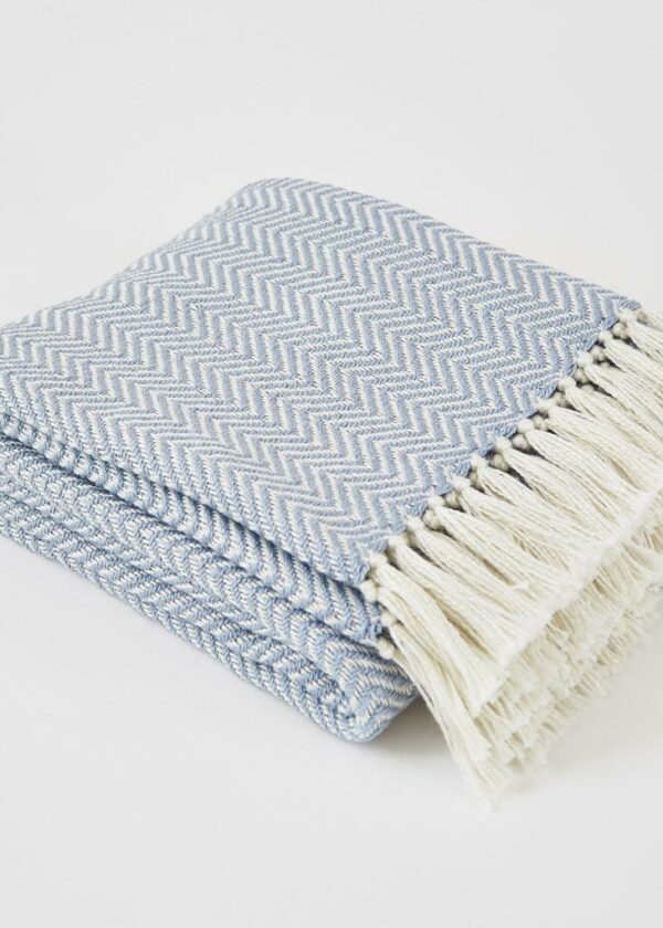 Herringbone | Lavender Blanket
