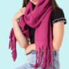 Dark Fuchsia Scarf 1