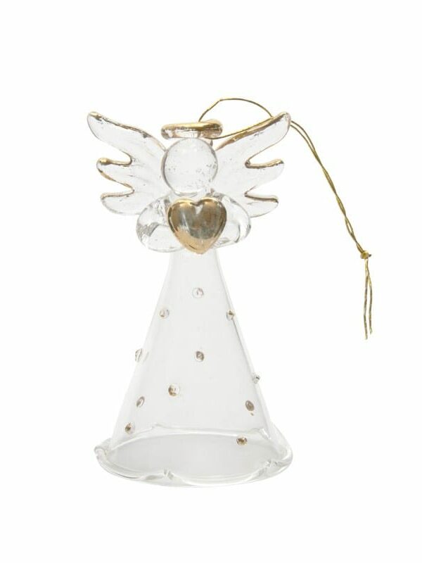 Floaty Polka Dot Dress Angel With Heart