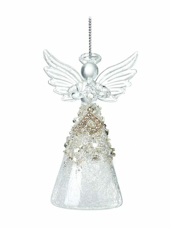 Glass Angel With Letter P