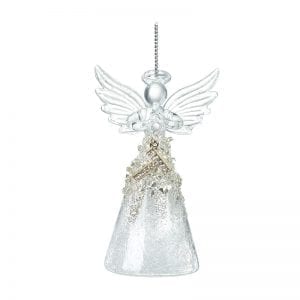 Glass Angel With Letter T