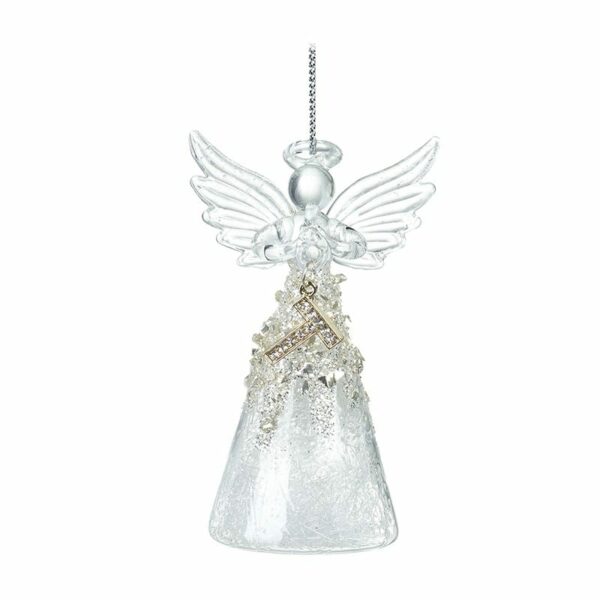 Glass Angel With Letter T