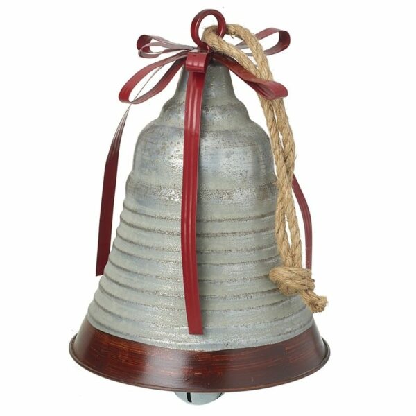 Metal Bell With Rope Hanger