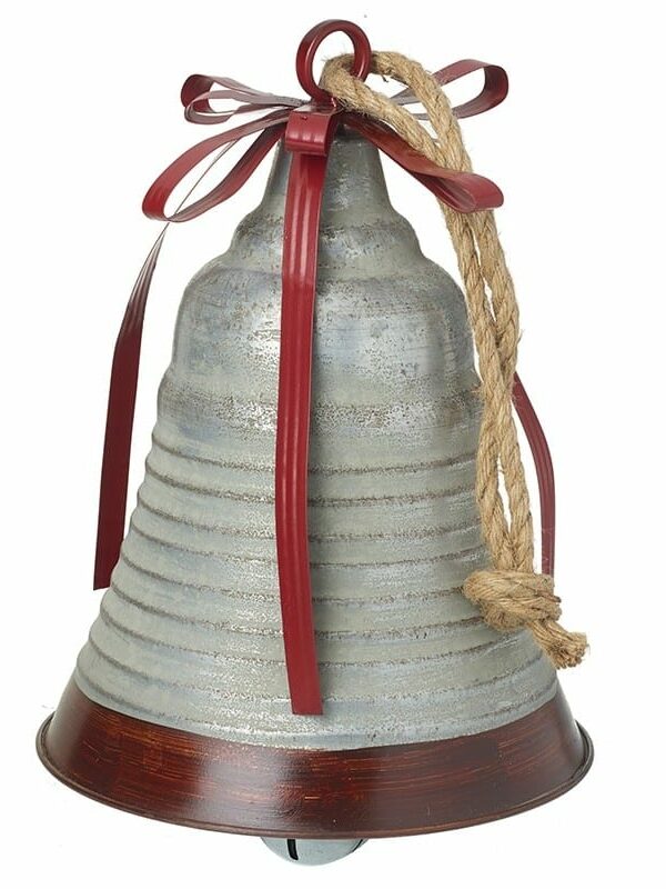 Metal Bell With Rope Hanger