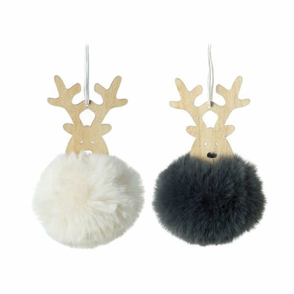 Reindeer Head With Black Pompom Body