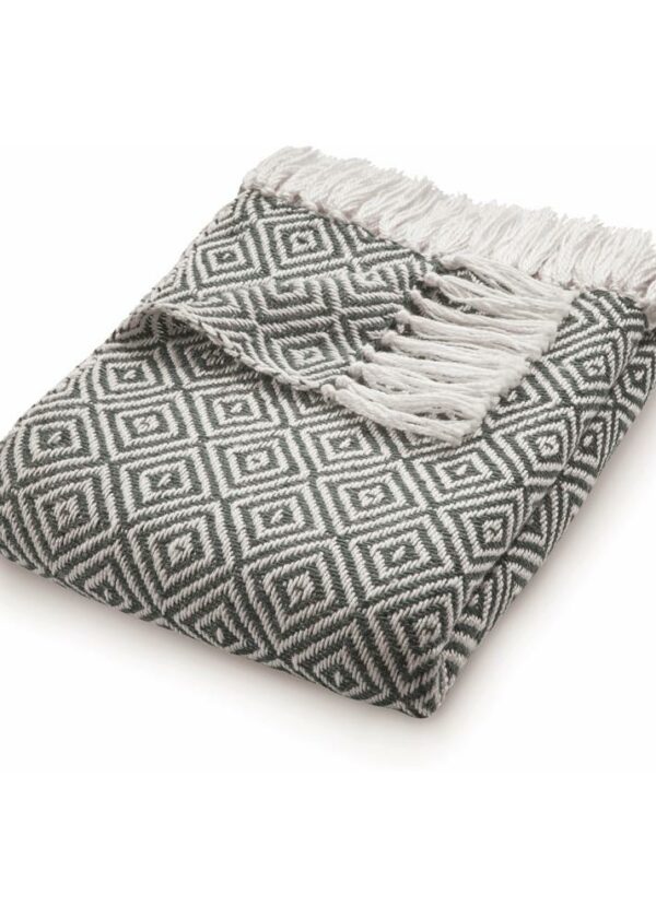 Diamond Warm Grey Throw