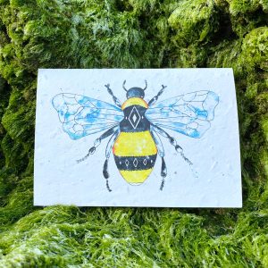 Geometric Bee Plantable Card