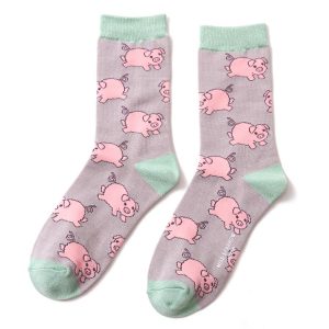 Grey Piglet Socks