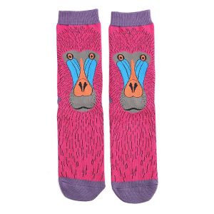 Hot Pink Baboon Socks