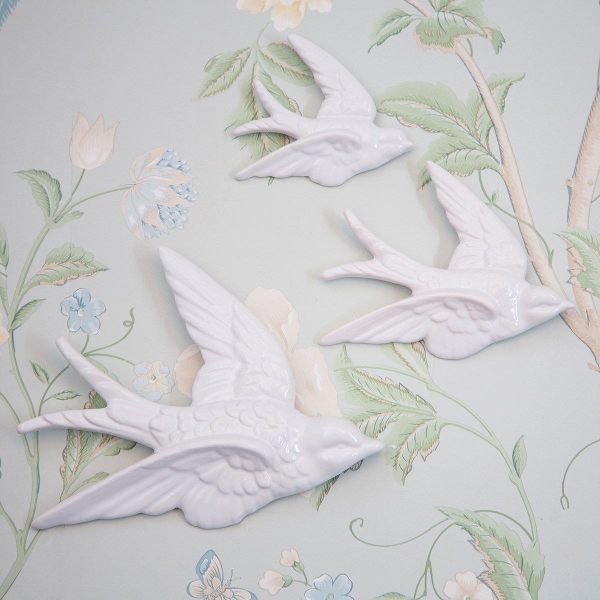 White Swallow Wall Decorations
