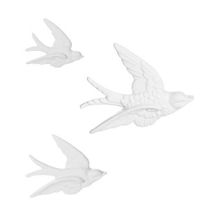 White Swallow Wall Decorations