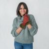 Ella Rust Fur Edge Gloves