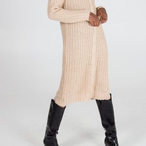 Chunky Cable Knit Jumper Dress