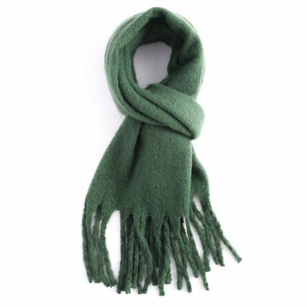 Soft Winter Green Scarf