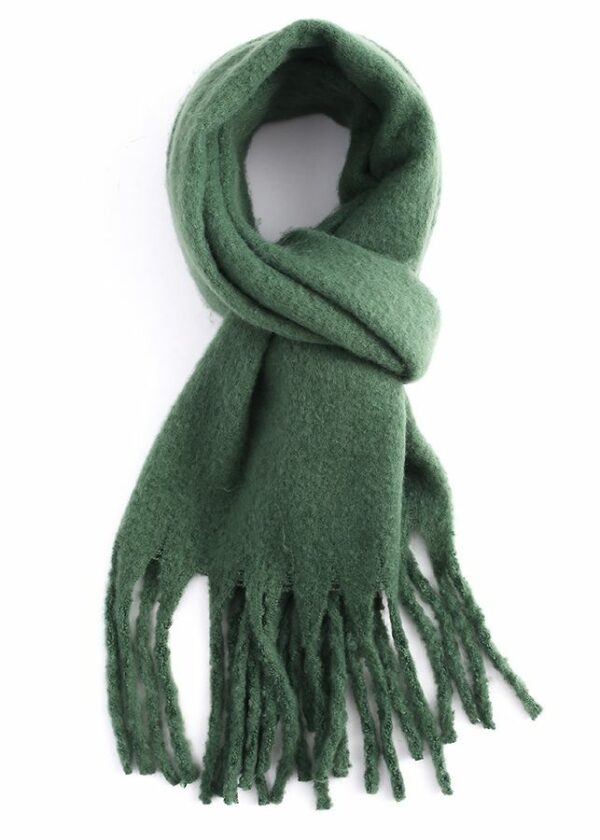 Soft Winter Green Scarf