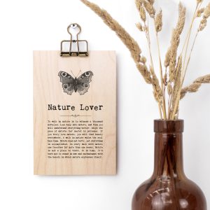 Nature Lover Mini Plaque