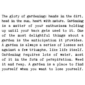 Gardening Guru Mini Plaque