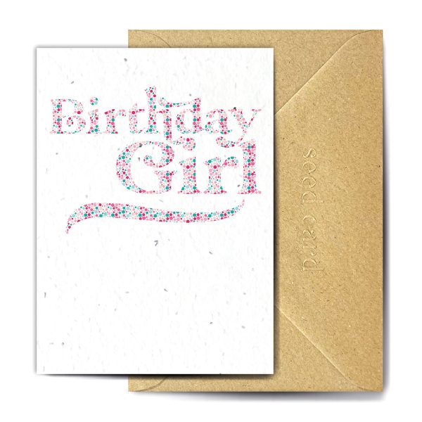 Birthday Girl Plantable Card