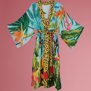 CHEETAH PRINT | KIMONO GOWN