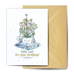 Chill Out Its Your Birthday Plantable Card