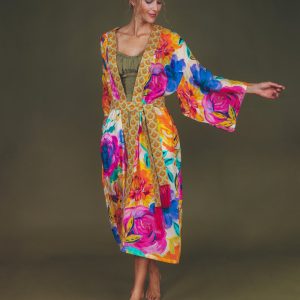 FLORAL FRENZY | KIMONO GOWN