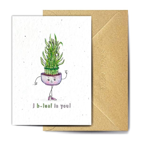 I B-leaf In You Plantable Card