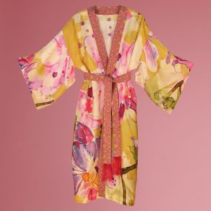 MUSTARD ORCHID | KIMONO GOWN