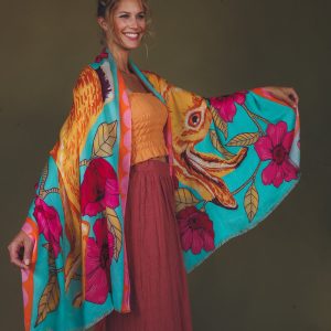 Modal & Cotton Hare Print Scarf