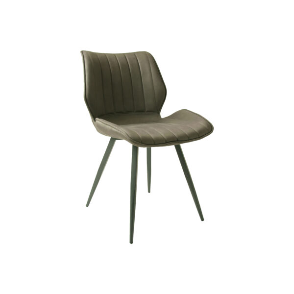 Ascoli Vegan Leather Mussel Dining Chair PAIR