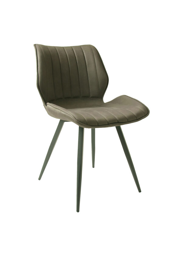 Ascoli Vegan Leather Mussel Dining Chair PAIR