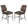 Calabria Vegan Leather Mussel Dining Chair PAIR