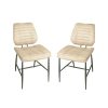 Calabria Vegan Leather Oyster Dining Chair PAIR