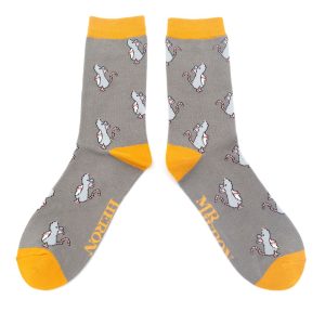 Mr Heron Grey Little Mice Socks Socks