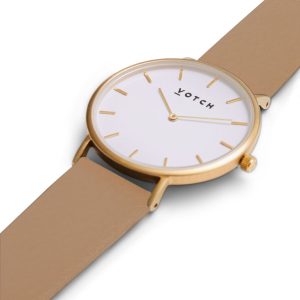 The Gold Face with Tan Strap