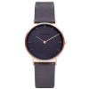 The Rose Gold Face with Dark Grey Strap