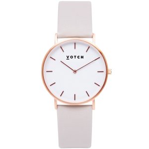 The Rose Gold Face with Light Grey Strap