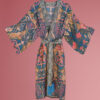 Decorative Damask Kimono Gown