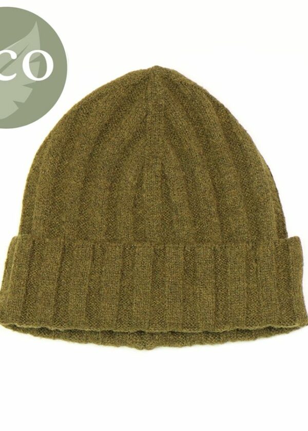 Olive Mens Beanie Hat