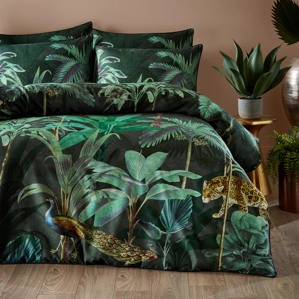 Siona Tropical Duvet Cover Set Bedding Vegan Haven