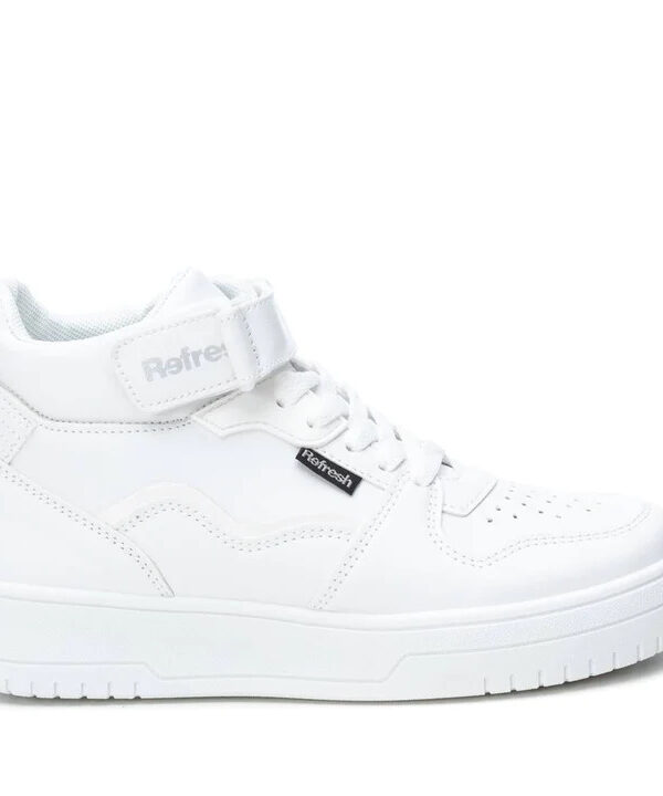 White PU Ladies Ankle Boot